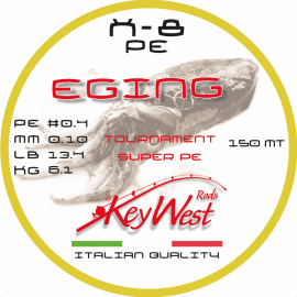 Key West Eging Tournament Super PE #0.4 150mt X-8 White